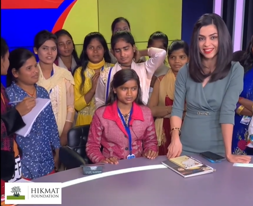 The students of Noor Girls High School Live from CNBC Studios